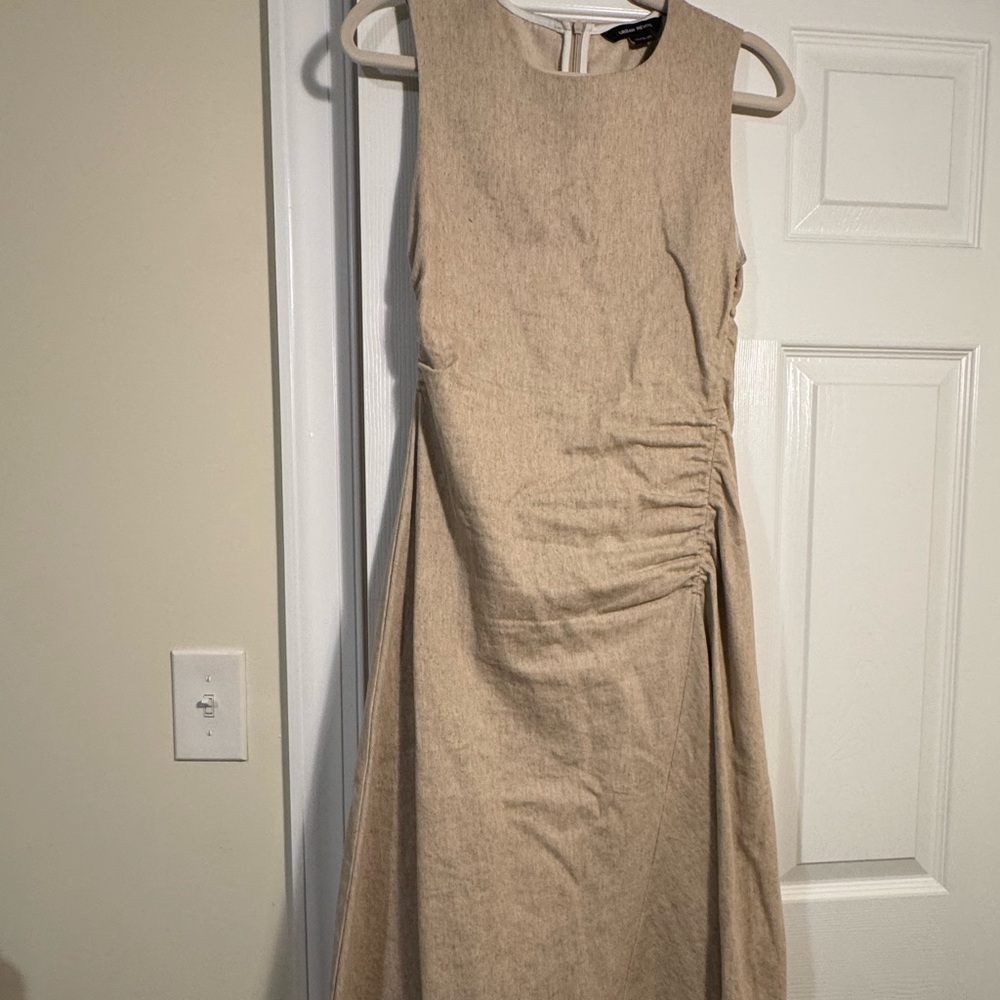 Urban Revivo Cotton Linen Blend Sleeveless Maxi Dress US4 like new runs small